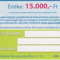 Benyovszky Egészségkártya