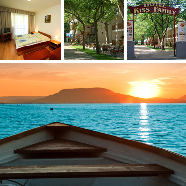 4 nap 3 éjszaka 2 fő részére reggelivel Balatonföldváron a Hotel Kiss Family-ben 8460Ft előleggel