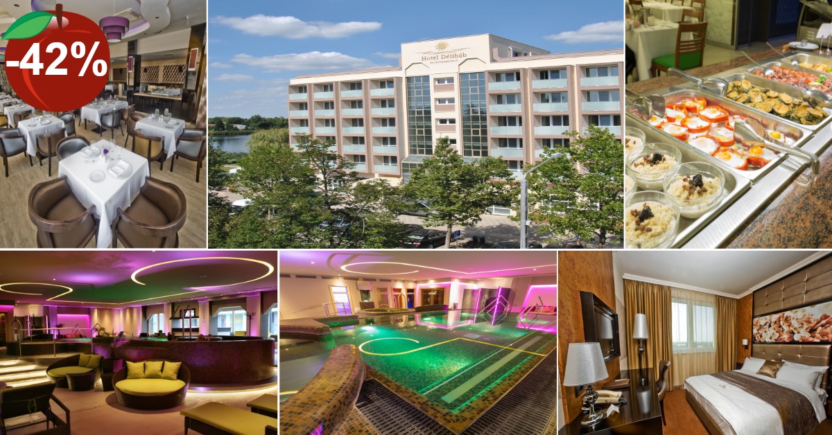 Ábrándos wellness Hajdúszoboszlón a Hotel Délibáb ★★★★-ban, most &nbsp;̶1̶0̶0̶.̶0̶0̶0̶ ̶F̶t̶ helyett ​58 000 Ft